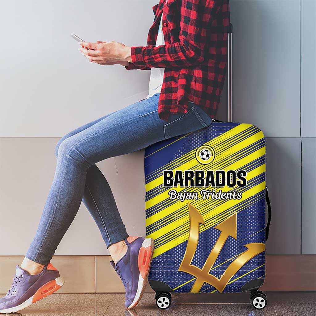 Barbados Football Luggage Cover Go Champions Bajan Tridents