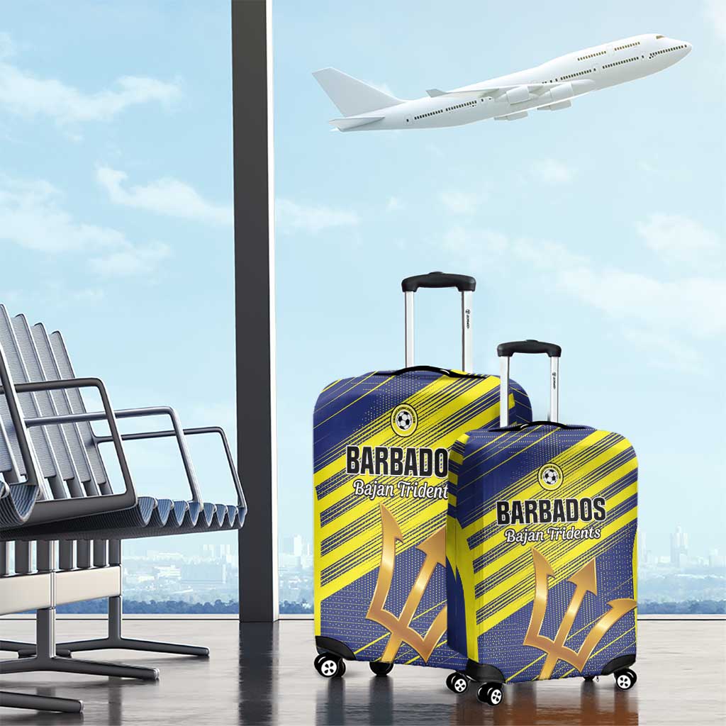 Barbados Football Luggage Cover Go Champions Bajan Tridents