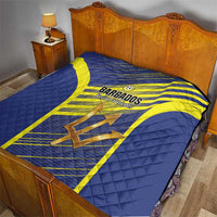 Barbados Football Quilt Go Champions Bajan Tridents