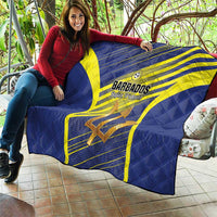 Barbados Football Quilt Go Champions Bajan Tridents