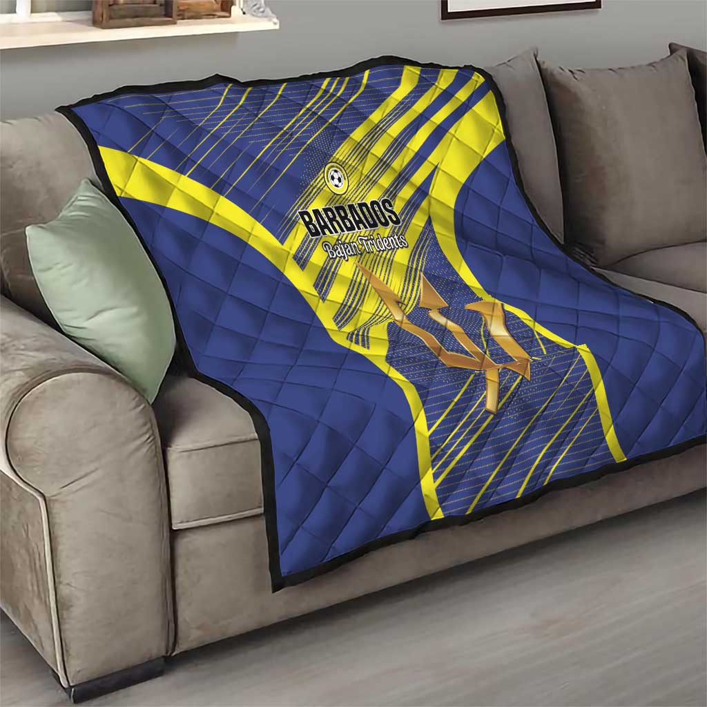 Barbados Football Quilt Go Champions Bajan Tridents