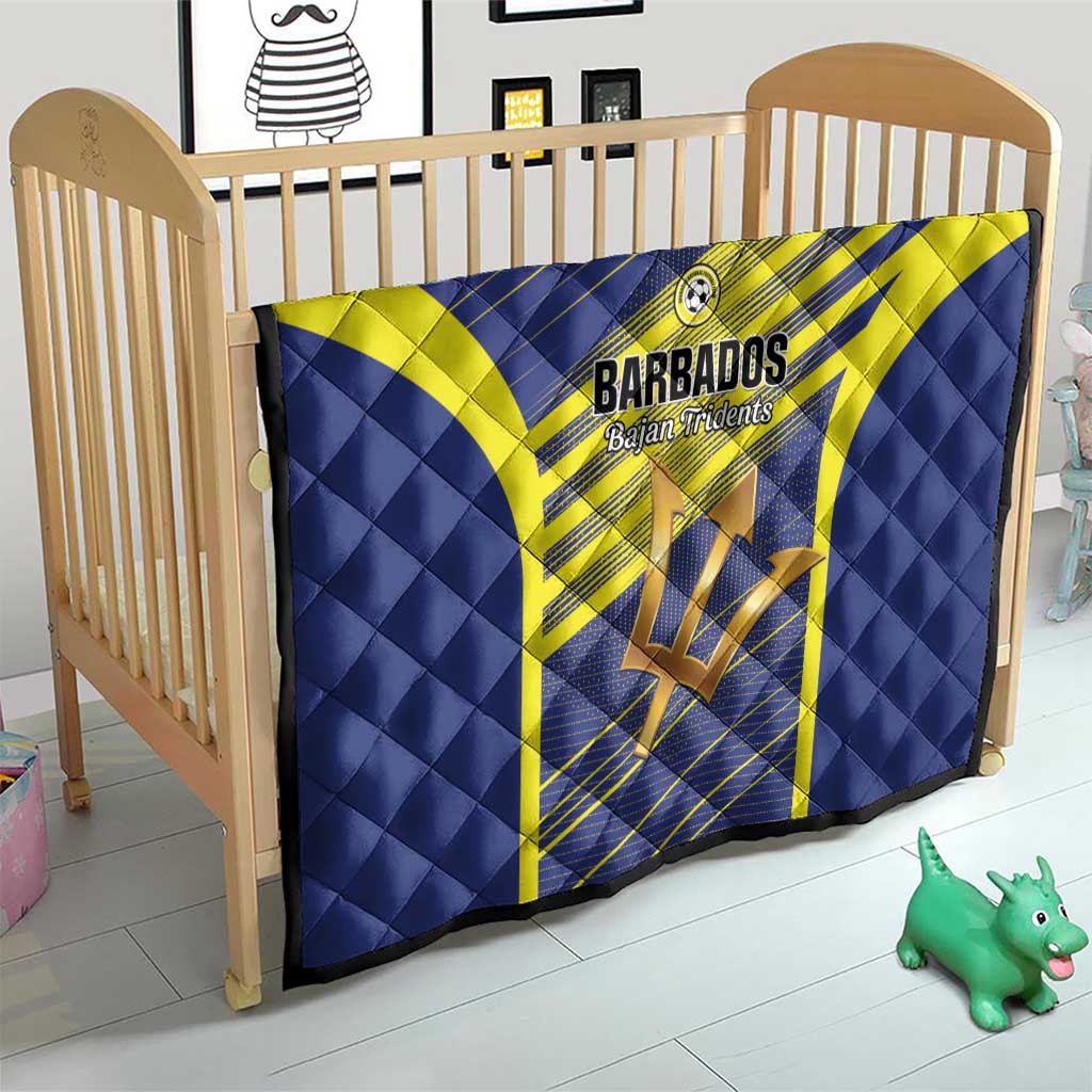 Barbados Football Quilt Go Champions Bajan Tridents
