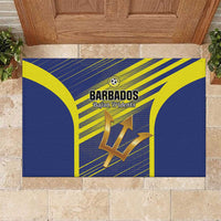 Barbados Football Rubber Doormat Go Champions Bajan Tridents