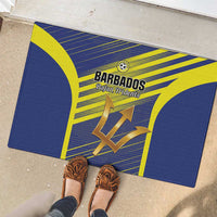 Barbados Football Rubber Doormat Go Champions Bajan Tridents