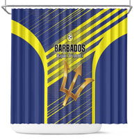 Barbados Football Shower Curtain Go Champions Bajan Tridents