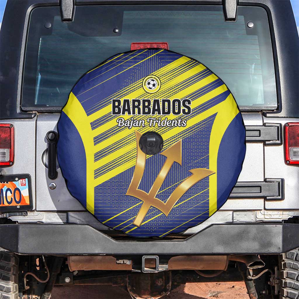 Barbados Football Spare Tire Cover Go Champions Bajan Tridents