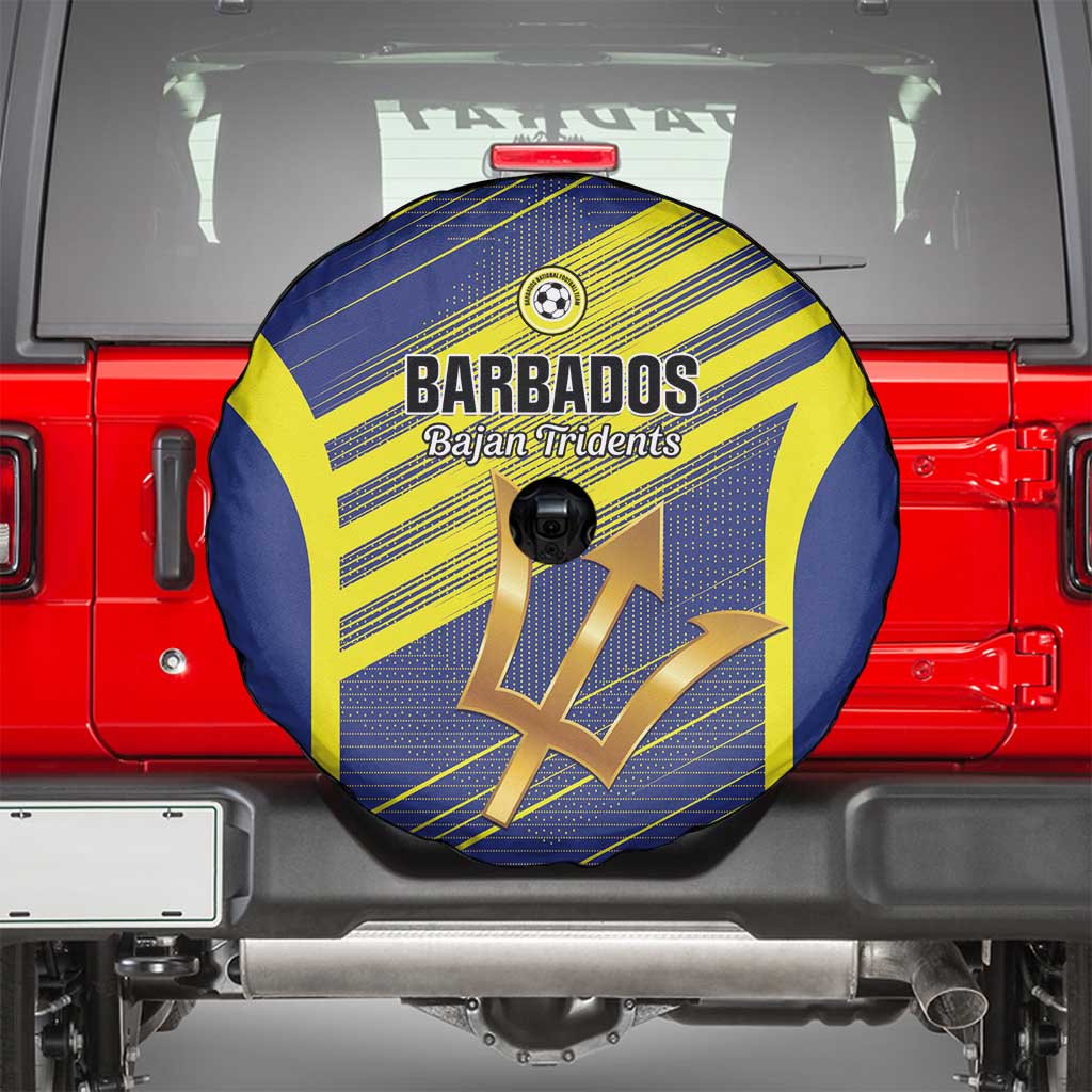 Barbados Football Spare Tire Cover Go Champions Bajan Tridents
