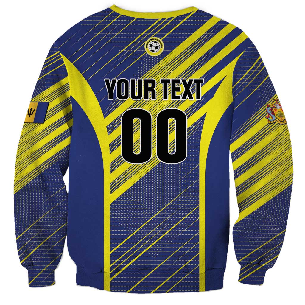 Custom Barbados Football Sweatshirt Go Champions Bajan Tridents