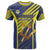Custom Barbados Football T Shirt Go Champions Bajan Tridents
