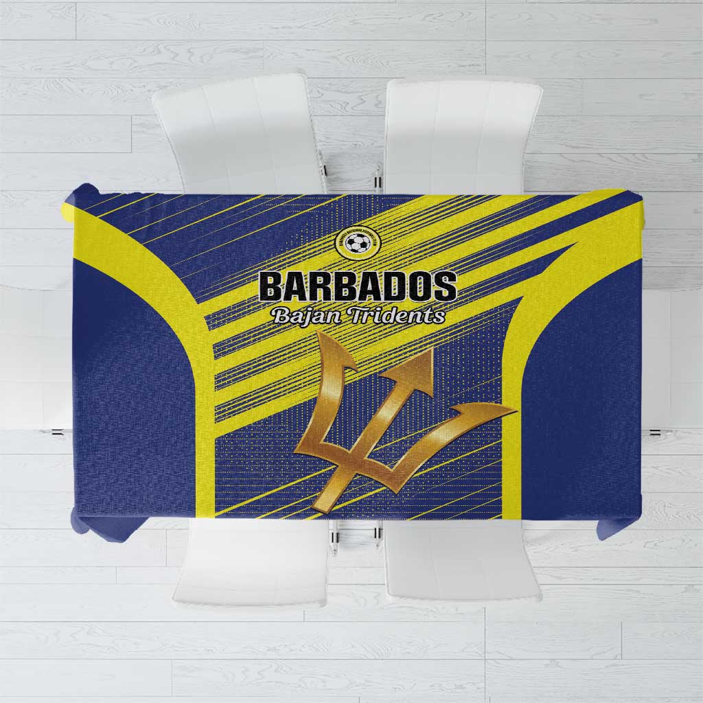 Barbados Football Tablecloth Go Champions Bajan Tridents