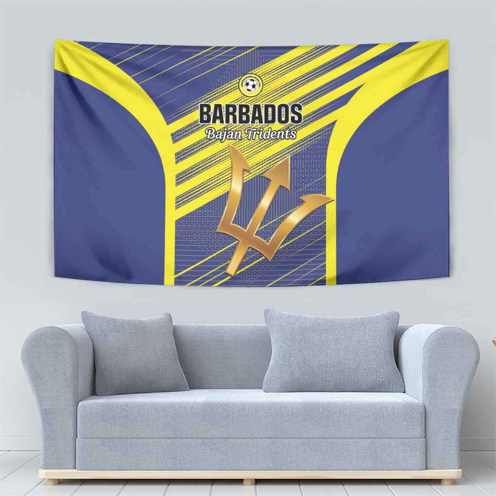 Barbados Football Tapestry Go Champions Bajan Tridents