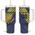 Custom Barbados Football Tumbler With Handle Go Champions Bajan Tridents