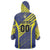 Custom Barbados Football Wearable Blanket Hoodie Go Champions Bajan Tridents