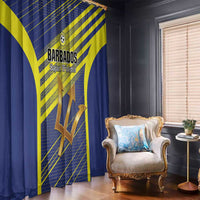 Barbados Football Window Curtain Go Champions Bajan Tridents