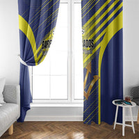 Barbados Football Window Curtain Go Champions Bajan Tridents