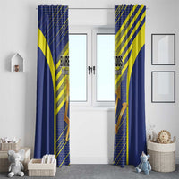 Barbados Football Window Curtain Go Champions Bajan Tridents