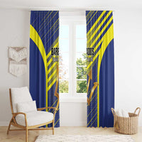 Barbados Football Window Curtain Go Champions Bajan Tridents