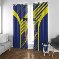 Barbados Football Window Curtain Go Champions Bajan Tridents