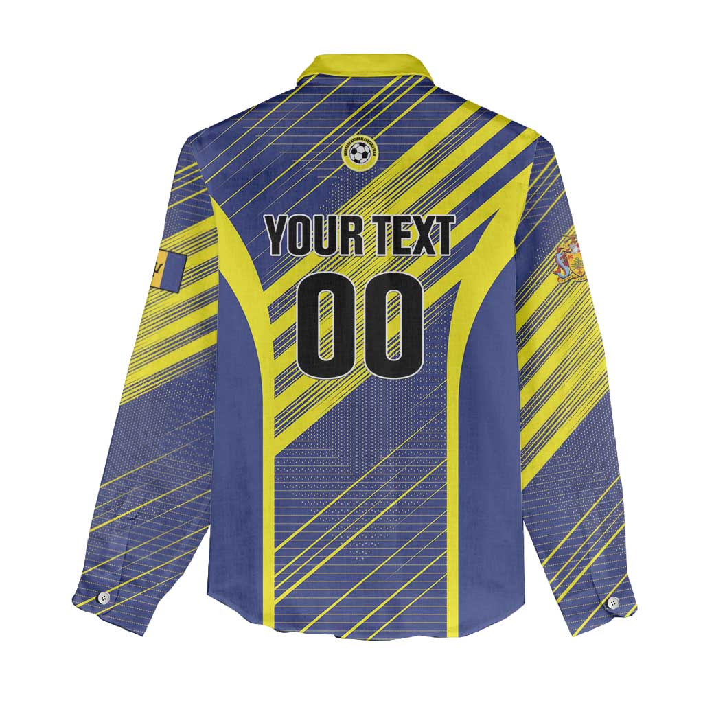 Custom Barbados Football Women Casual Shirt Go Champions Bajan Tridents