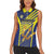 Custom Barbados Football Women Sleeveless Polo Shirt Go Champions Bajan Tridents