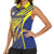 Custom Barbados Football Women Sleeveless Polo Shirt Go Champions Bajan Tridents