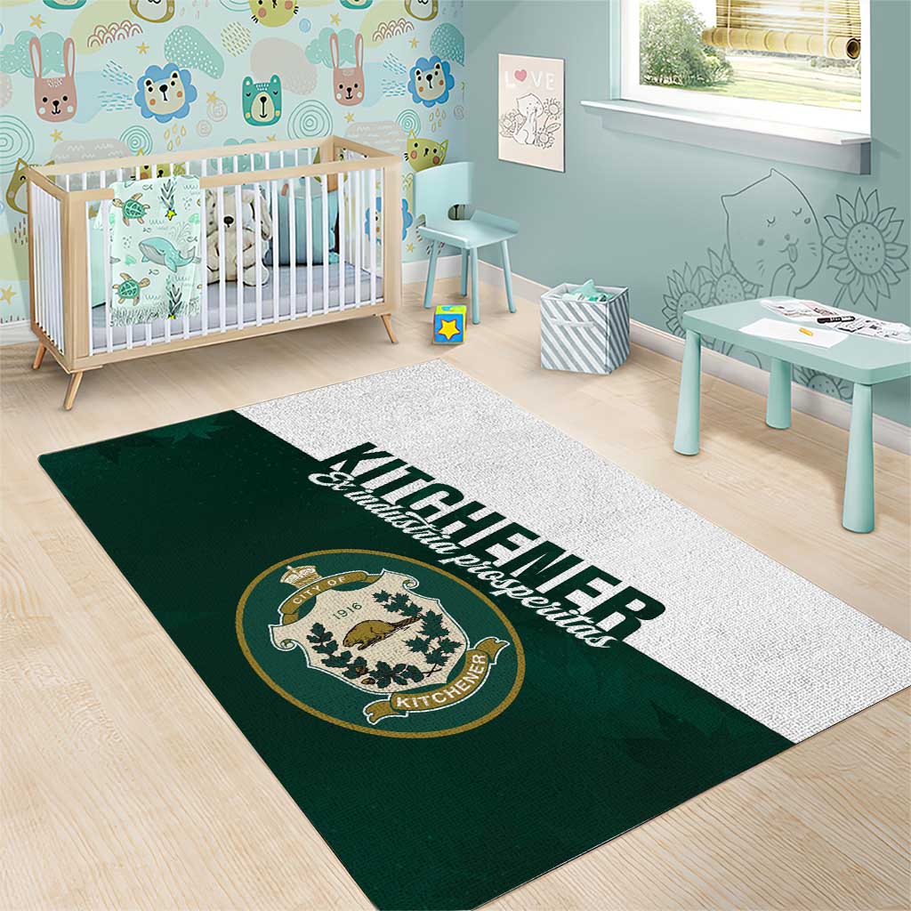 Personalised Canada Kitchener Area Rug Ex Industria Prosperitas