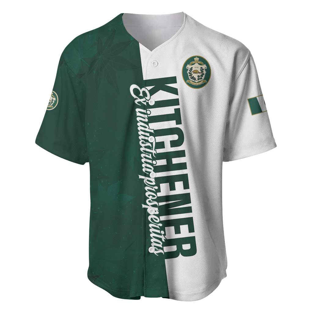 Personalised Canada Kitchener Baseball Jersey Ex Industria Prosperitas