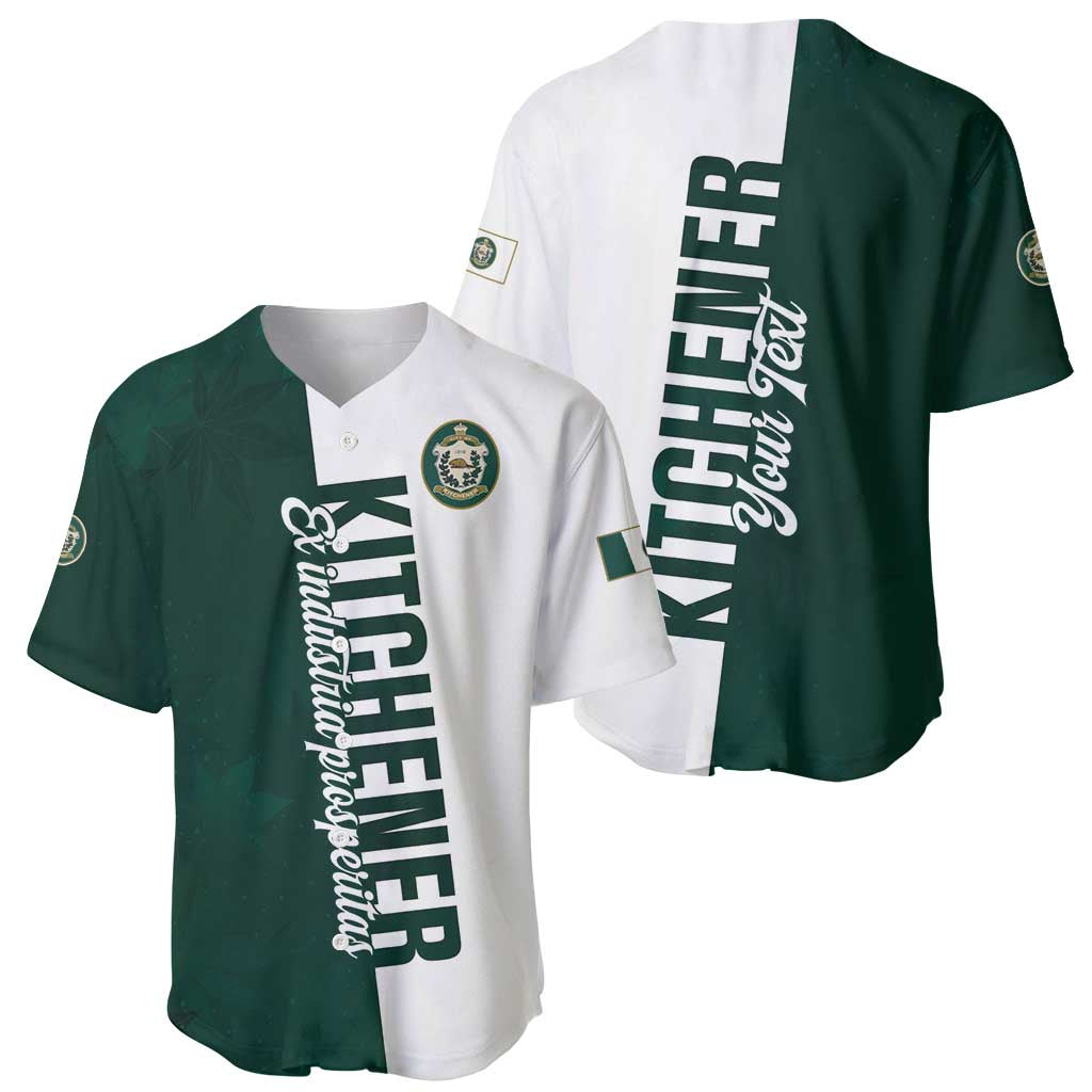Personalised Canada Kitchener Baseball Jersey Ex Industria Prosperitas