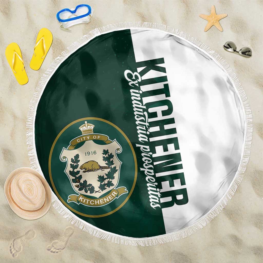 Personalised Canada Kitchener Beach Blanket Ex Industria Prosperitas