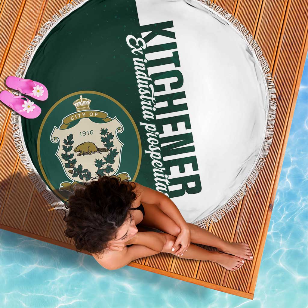 Personalised Canada Kitchener Beach Blanket Ex Industria Prosperitas
