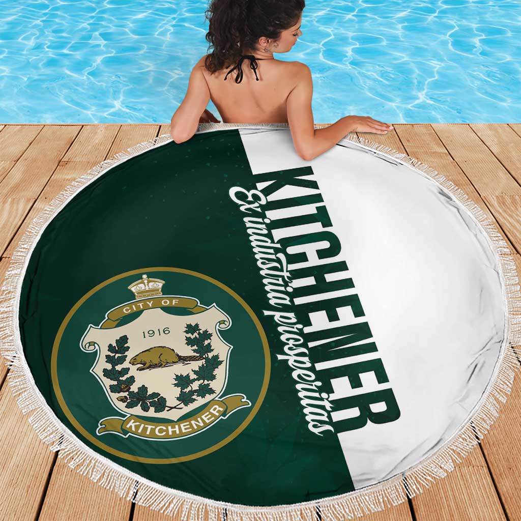 Personalised Canada Kitchener Beach Blanket Ex Industria Prosperitas