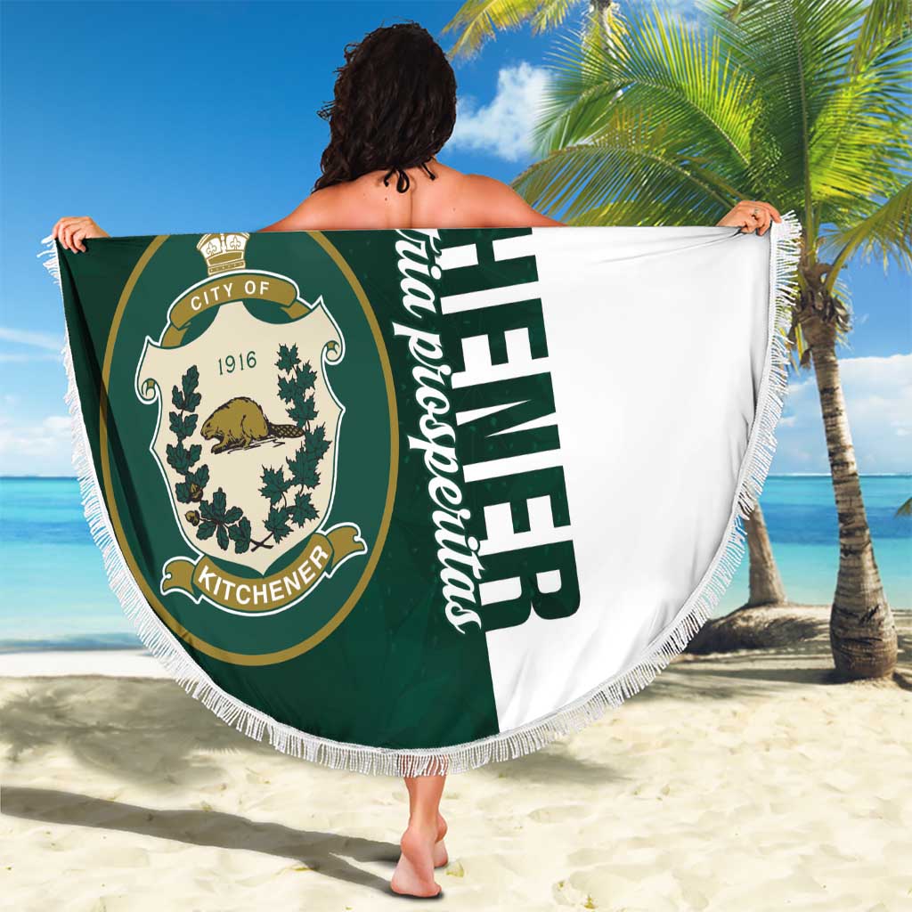 Personalised Canada Kitchener Beach Blanket Ex Industria Prosperitas