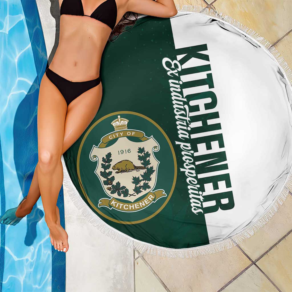 Personalised Canada Kitchener Beach Blanket Ex Industria Prosperitas