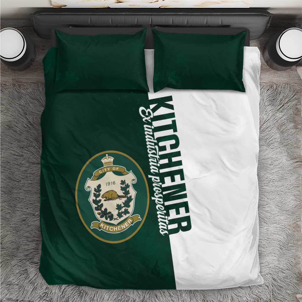 Personalised Canada Kitchener Bedding Set Ex Industria Prosperitas
