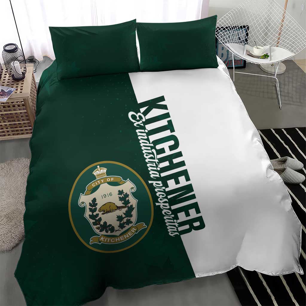 Personalised Canada Kitchener Bedding Set Ex Industria Prosperitas