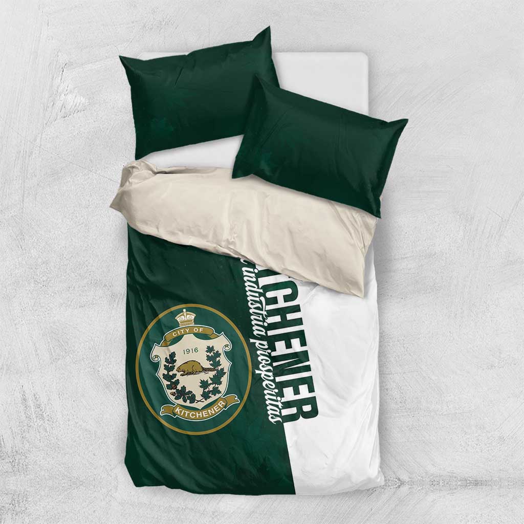 Personalised Canada Kitchener Bedding Set Ex Industria Prosperitas