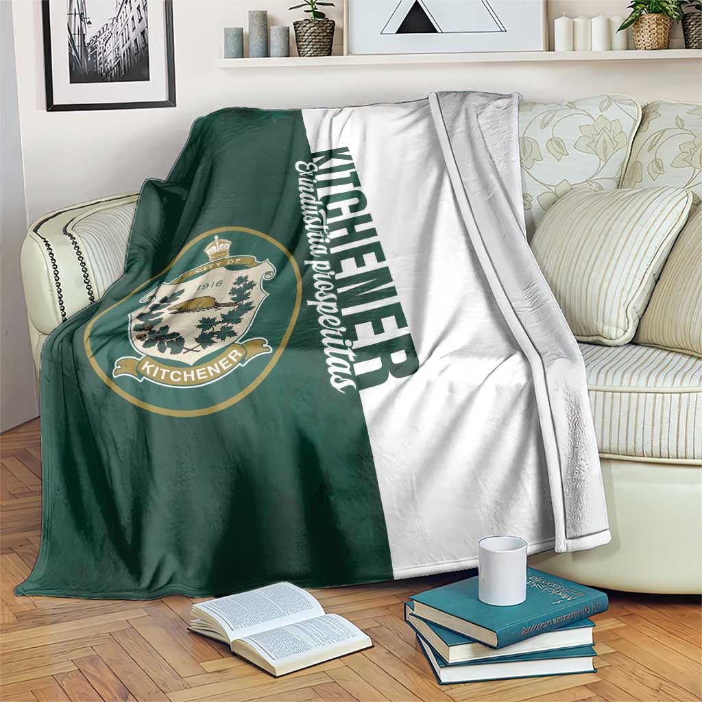Personalised Canada Kitchener Blanket Ex Industria Prosperitas