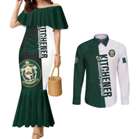 Personalised Canada Kitchener Couples Matching Mermaid Dress and Long Sleeve Button Shirt Ex Industria Prosperitas