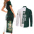 Personalised Canada Kitchener Couples Matching Short Sleeve Bodycon Dress and Long Sleeve Button Shirt Ex Industria Prosperitas