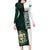 Personalised Canada Kitchener Family Matching Long Sleeve Bodycon Dress and Hawaiian Shirt Ex Industria Prosperitas