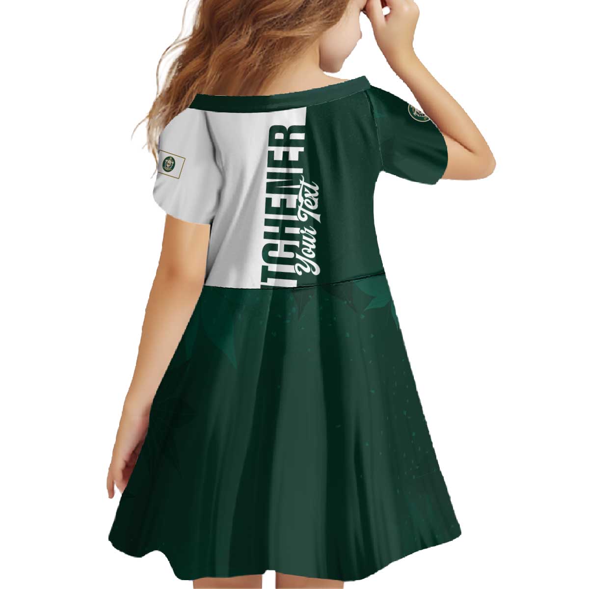 Personalised Canada Kitchener Family Matching Off The Shoulder Long Sleeve Dress and Hawaiian Shirt Ex Industria Prosperitas