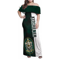 Personalised Canada Kitchener Family Matching Off Shoulder Maxi Dress and Hawaiian Shirt Ex Industria Prosperitas