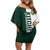 Personalised Canada Kitchener Family Matching Off Shoulder Short Dress and Hawaiian Shirt Ex Industria Prosperitas