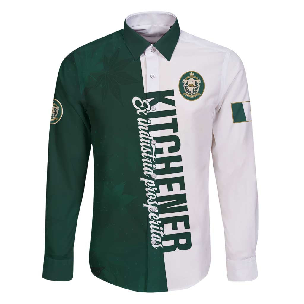 Personalised Canada Kitchener Family Matching Puletasi and Hawaiian Shirt Ex Industria Prosperitas