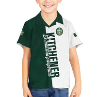 Personalised Canada Kitchener Family Matching Short Sleeve Bodycon Dress and Hawaiian Shirt Ex Industria Prosperitas