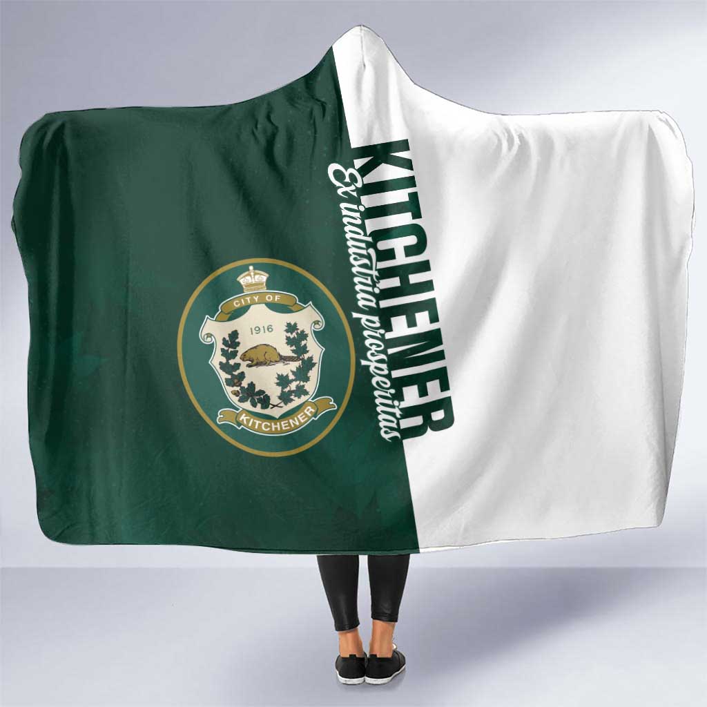 Personalised Canada Kitchener Hooded Blanket Ex Industria Prosperitas