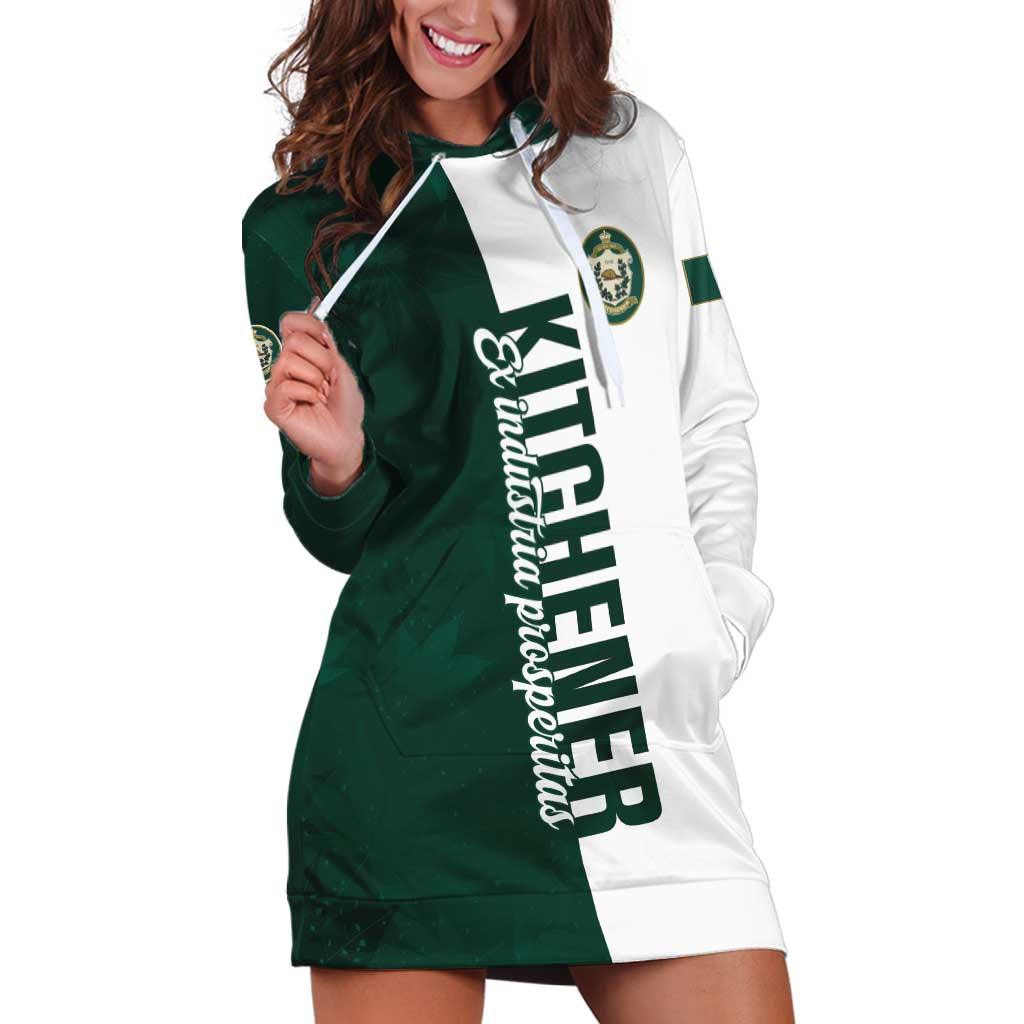 Personalised Canada Kitchener Hoodie Dress Ex Industria Prosperitas