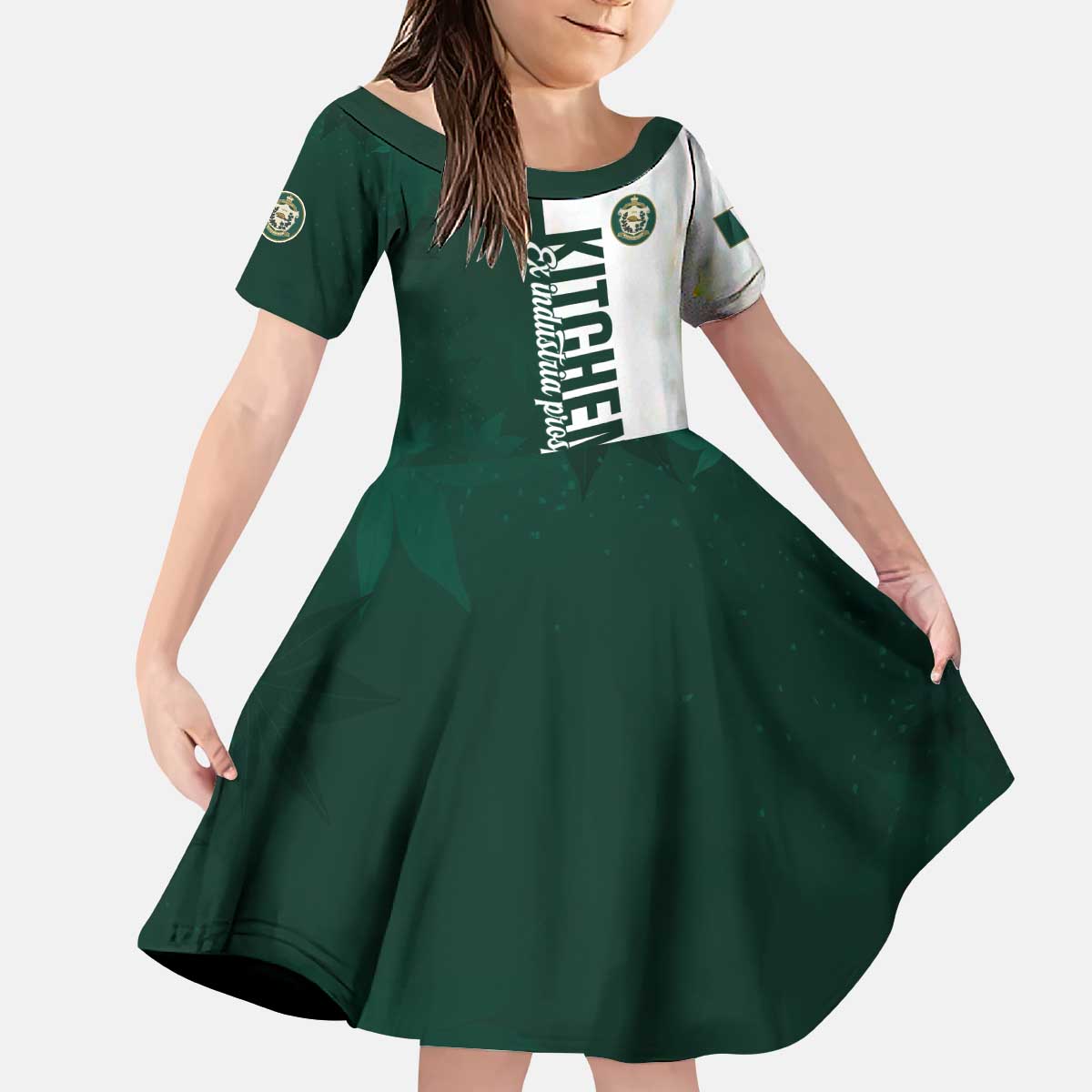 Personalised Canada Kitchener Kid Short Sleeve Dress Ex Industria Prosperitas