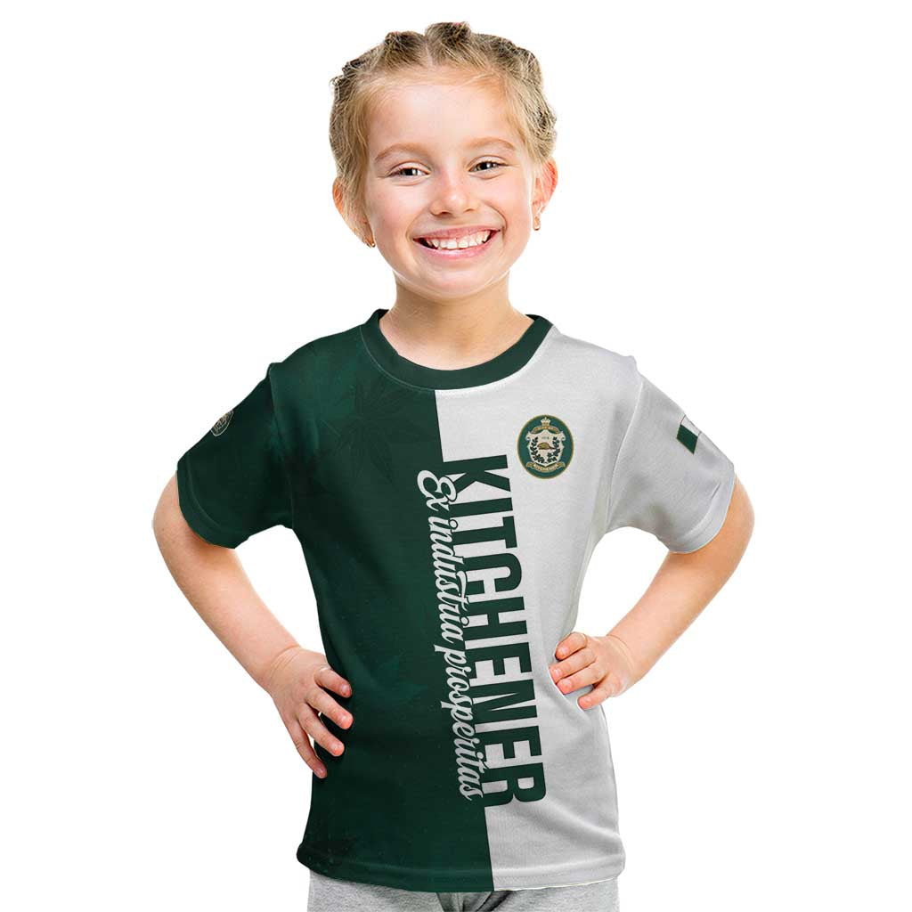 Personalised Canada Kitchener Kid T Shirt Ex Industria Prosperitas