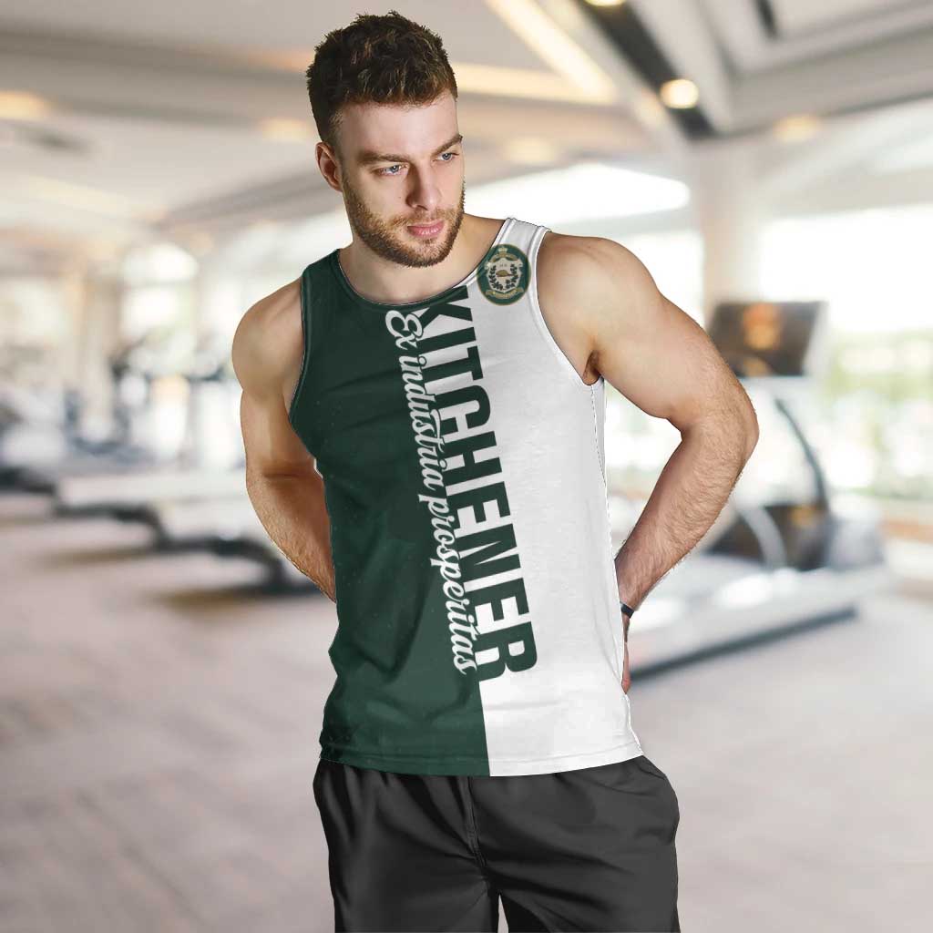Personalised Canada Kitchener Men Tank Top Ex Industria Prosperitas